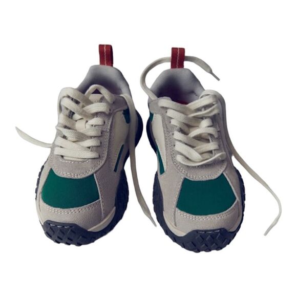 ZARA Kids | Gray | LEATHER SNEAKERS - Picture 4 of 10